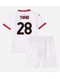 AC Milan Malick Thiaw #28 Replika Borta Kläder Barn 2024-25 Kortärmad (+ byxor)